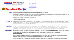 Desktop Screenshot of formmail.to