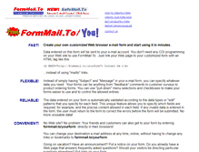Tablet Screenshot of formmail.to